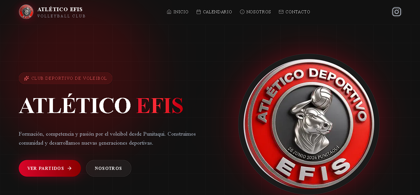 Sitio web del club Atlético EFIS